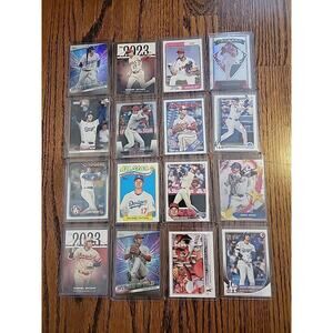 Shohei Ohtani Baseball Card Lot 16 Cards Los Angeles Angels Dodgers Topps Insert